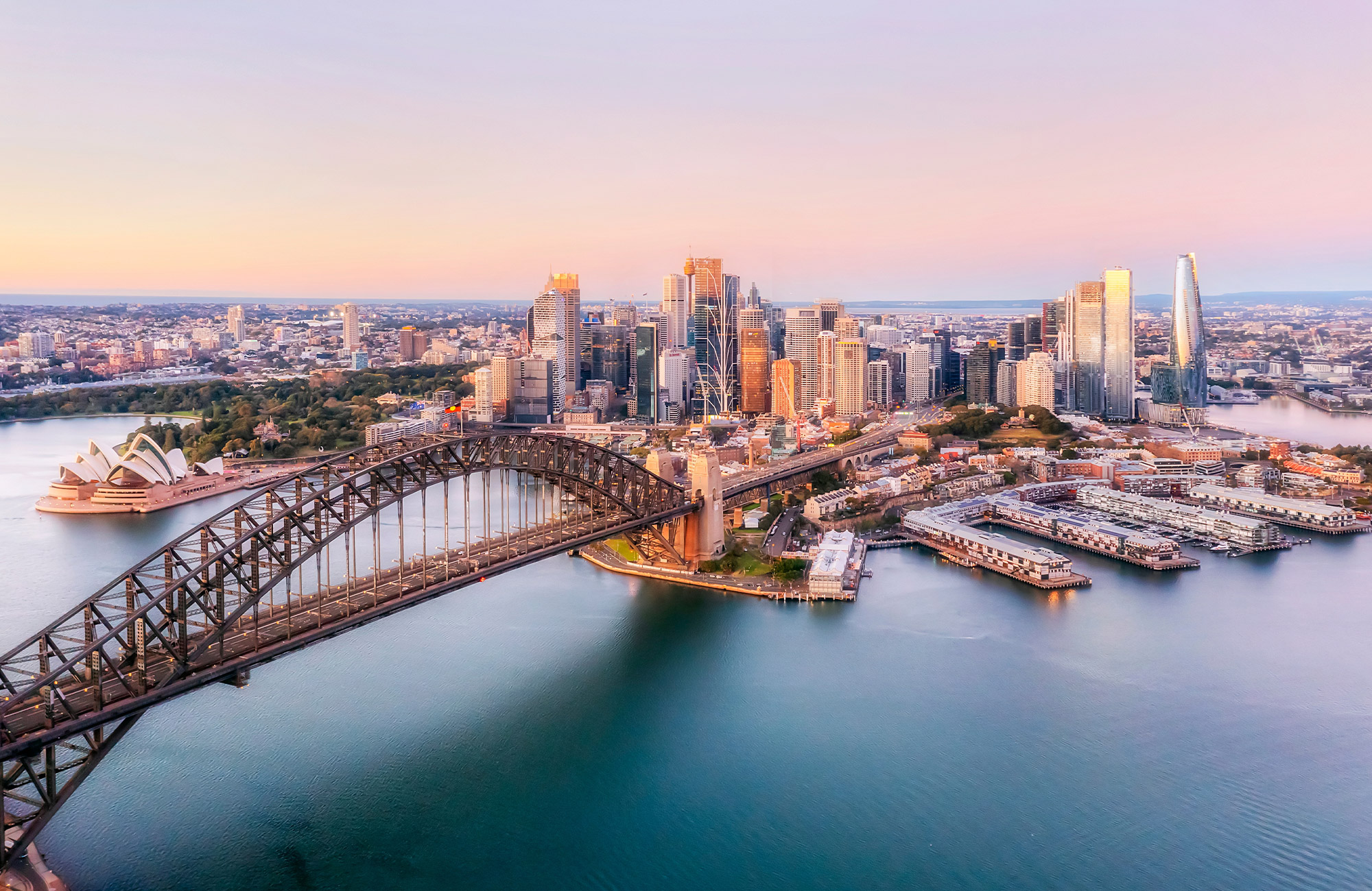 Sydney Harbour Bridge and city skyline