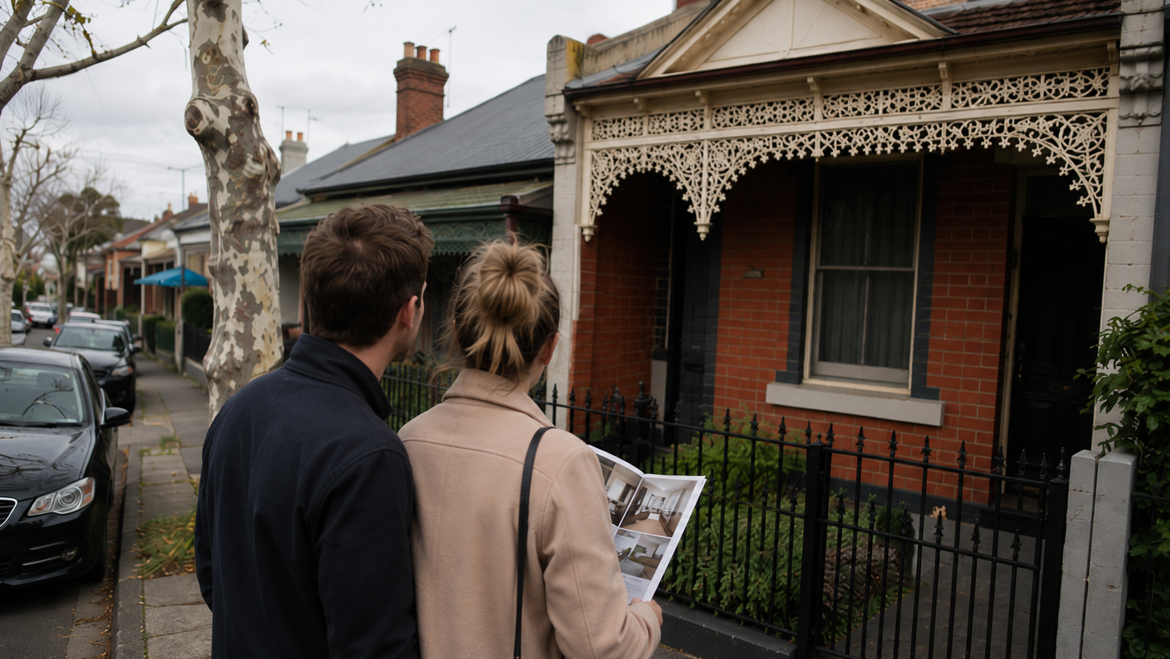 A first home buyer couple meeting with a mortgage broker
