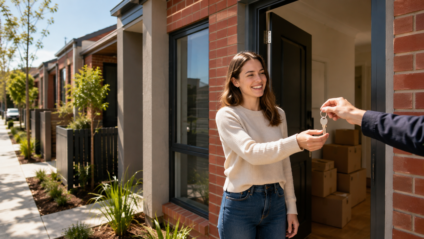 A first home buyer researching and comparing mortgage brokers