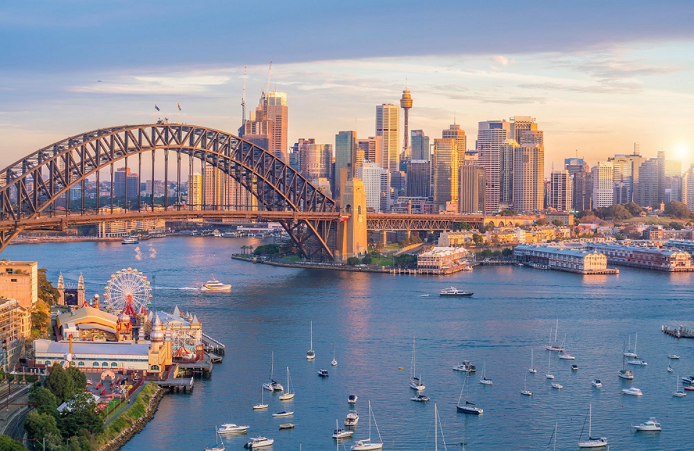 Sydney Harbour Bridge and CBD skyline representing the strength of the Sydney property market and real estate demand